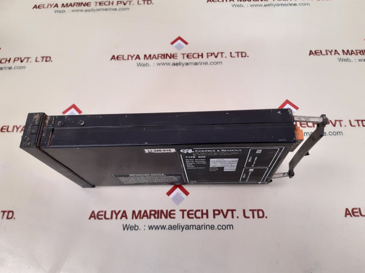Control & readout 209 control and readout module range 0-100 %