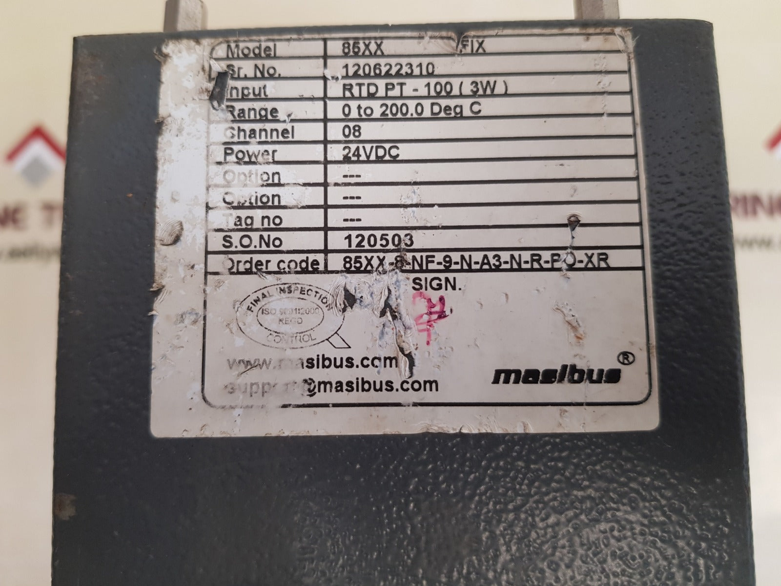 Masibus 85xx channel scanner 85xx-8-nf-9-n-a3-n-r-po-xr