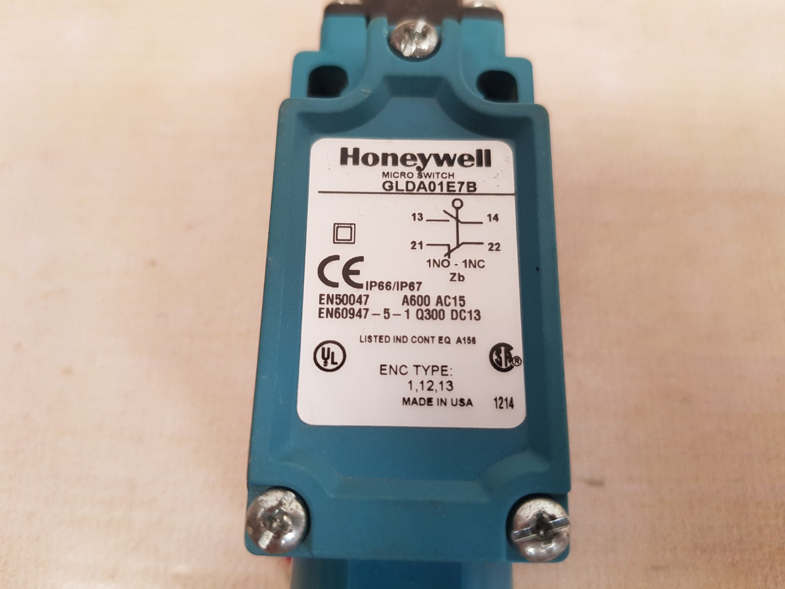 Honeywell glda01e7b micro limit switch