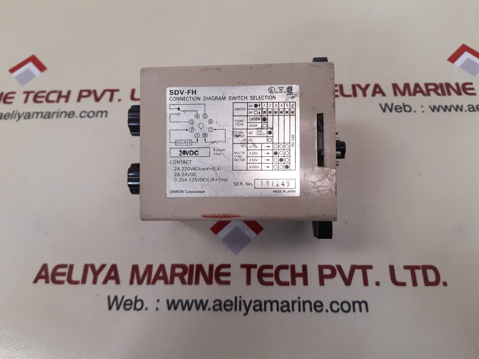 Omron sdv-fh2 voltage sensor 2a 24vdc