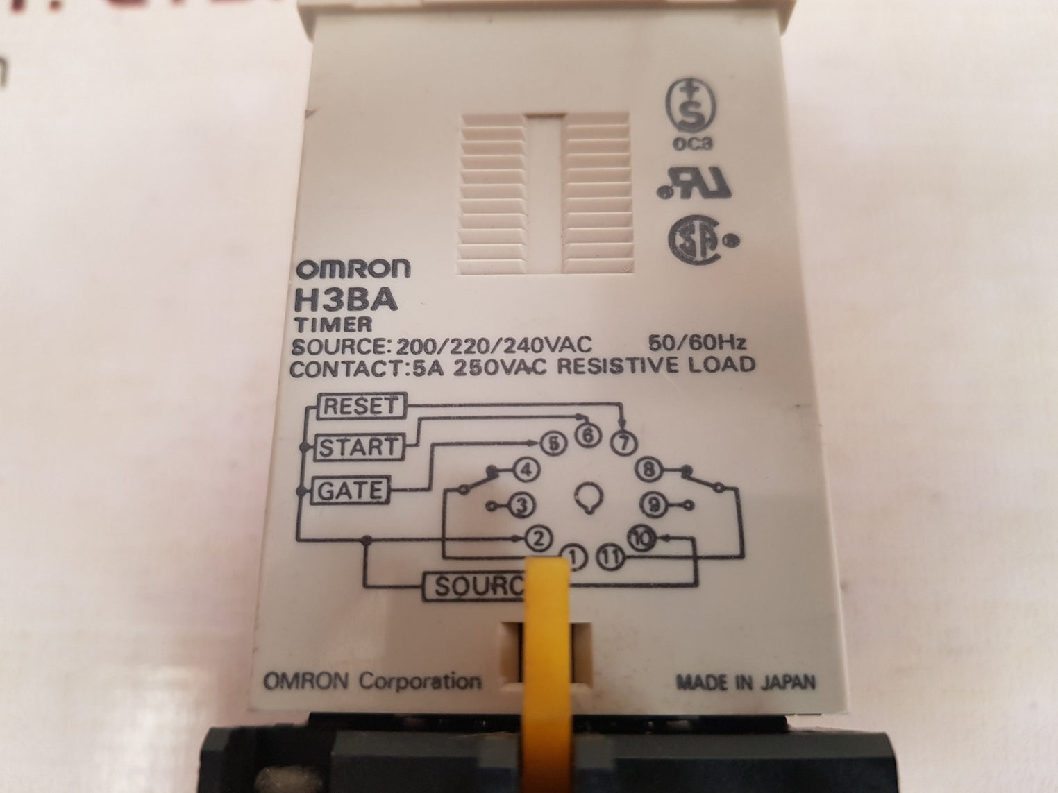 Omron h3ba timer 0 to 1.0 min