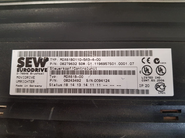Sew mdx61b0110-5a3-4-00 inverter