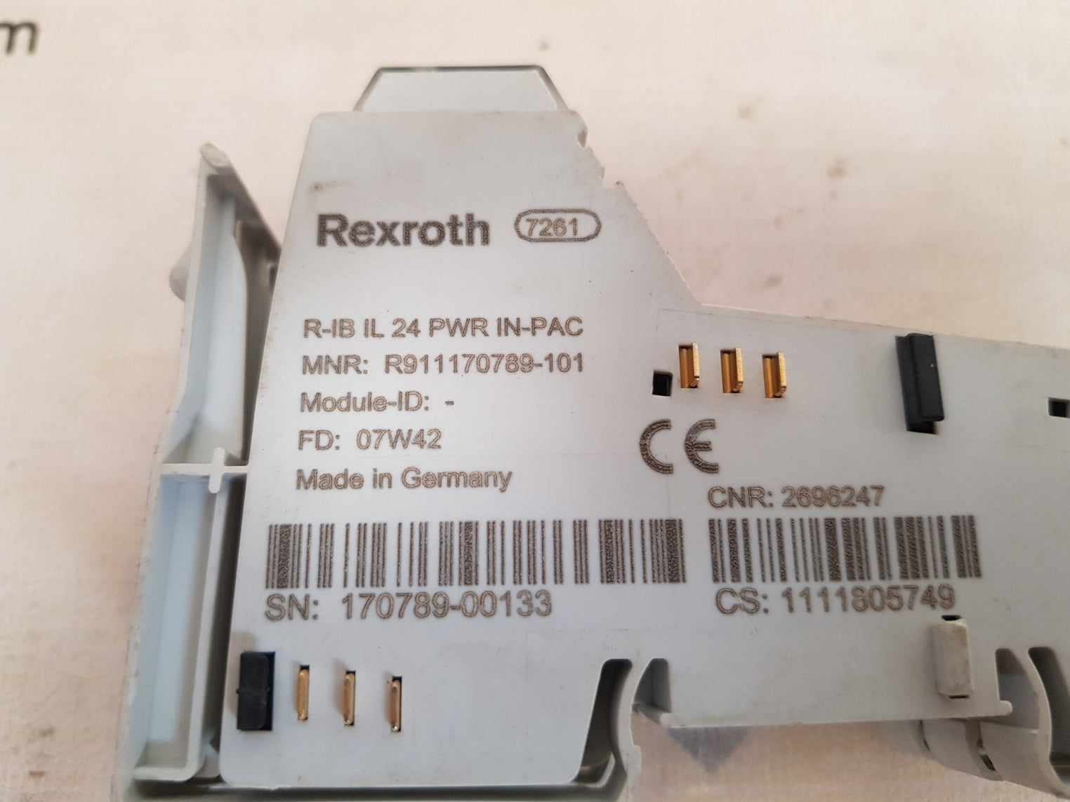 Rexroth r-ib il 24 pwr in-pac digital output module
