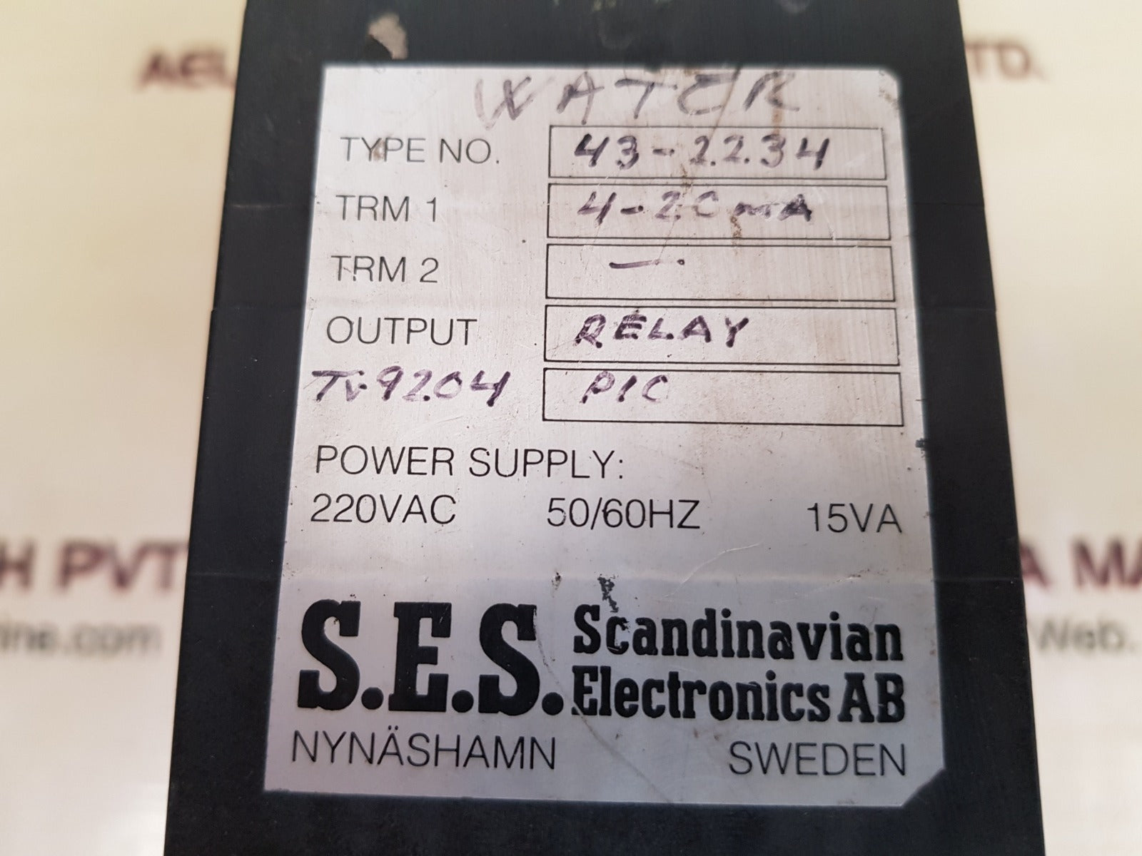 sescon 43-2234 electric controller