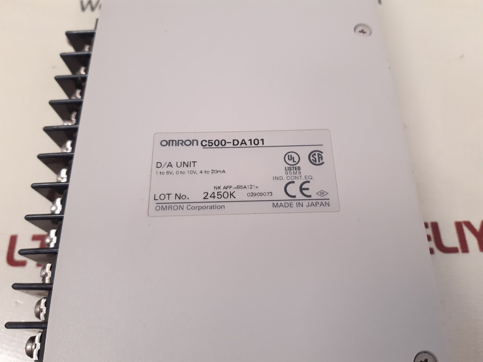 Omron c500-da101 analog output unit 4 to 20ma