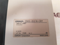 Omron c500-id218-crt input unit 24vdc, 9ma