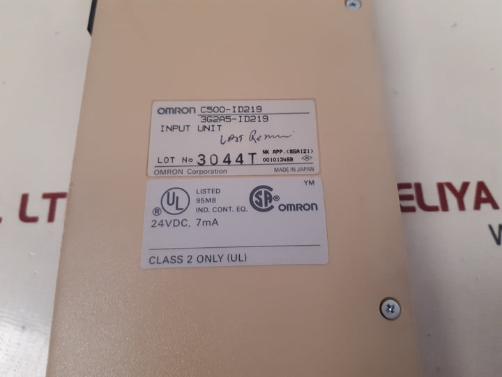 Omron c500-id219 input unit 24vdc, 7ma