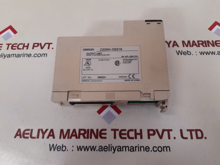 Omron c200h-od219 output unit 24vdc