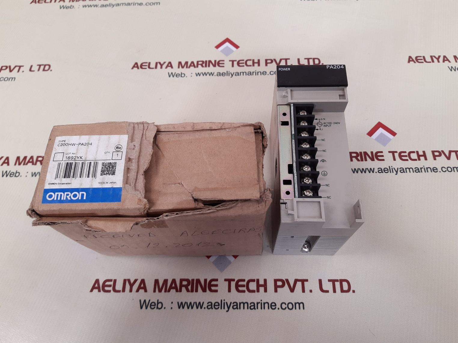 Omron c200hw-pa204 power supply unit ac100-240v