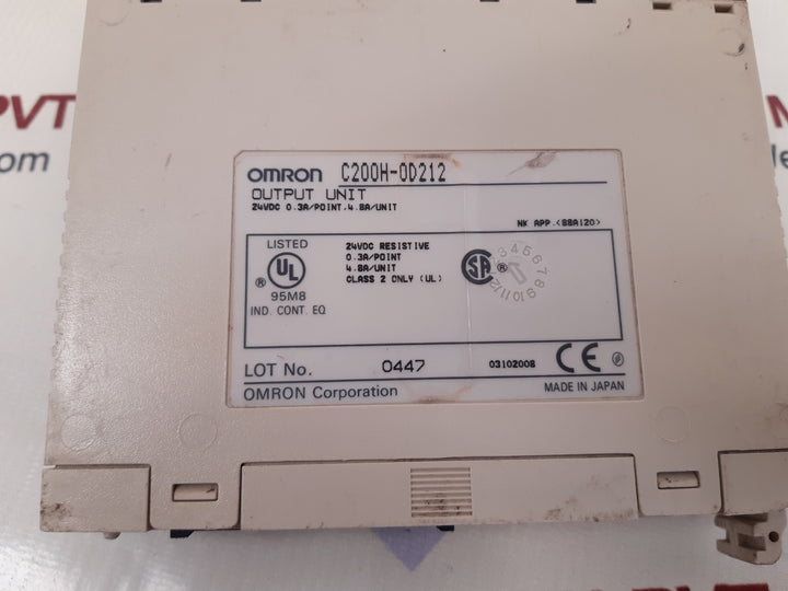 Omron c200h-od212 plc output unit 24vdc
