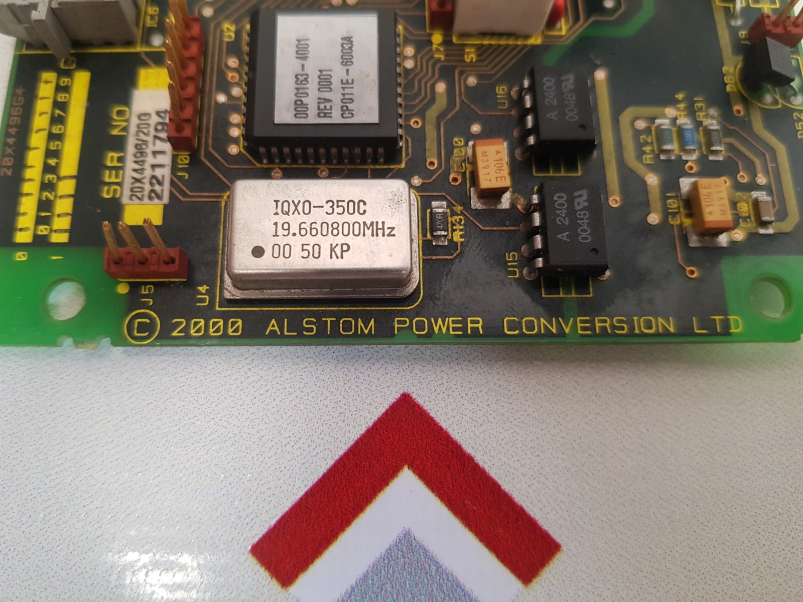 Alstom power 20x4496 pcb card Used