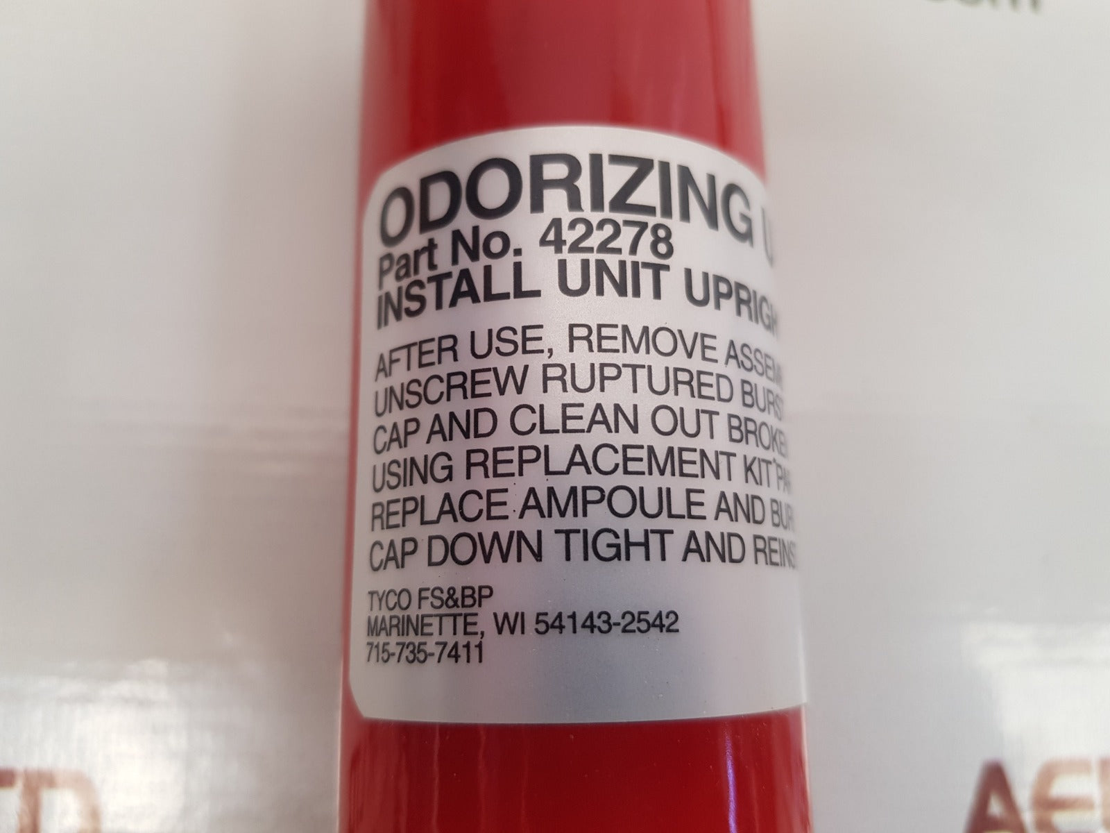 Tyco 42278 odorizing unit