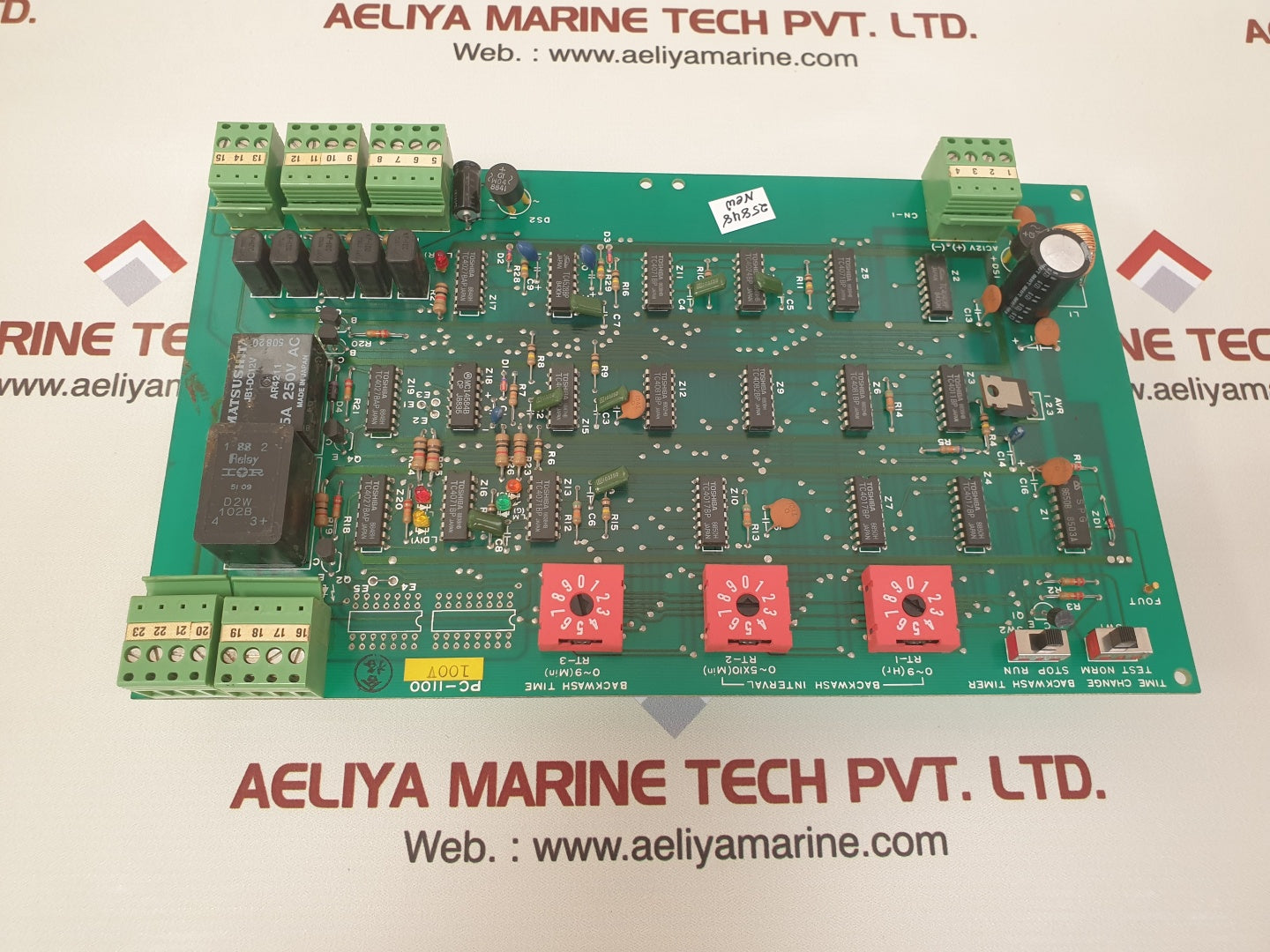 Pc-1100 backwash interval pcb card 100v 