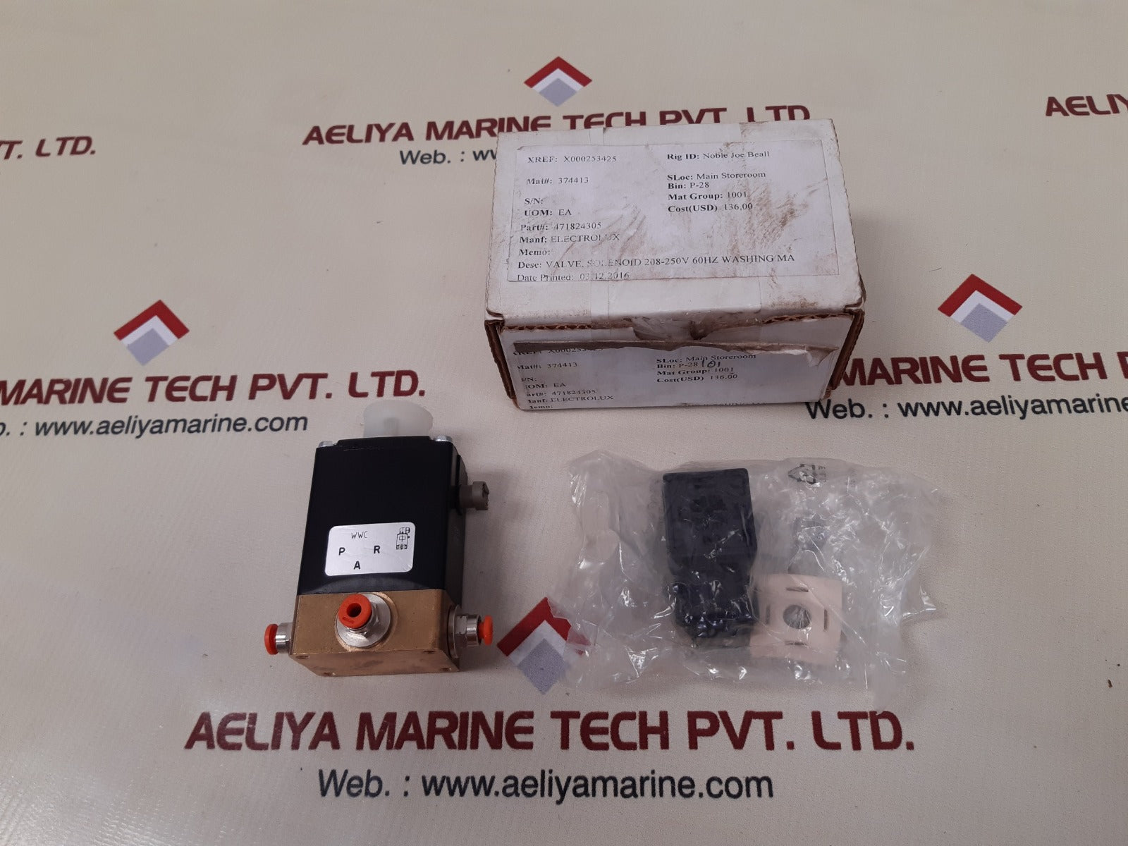 Burkert us51f36 solenoid valve 471824305
