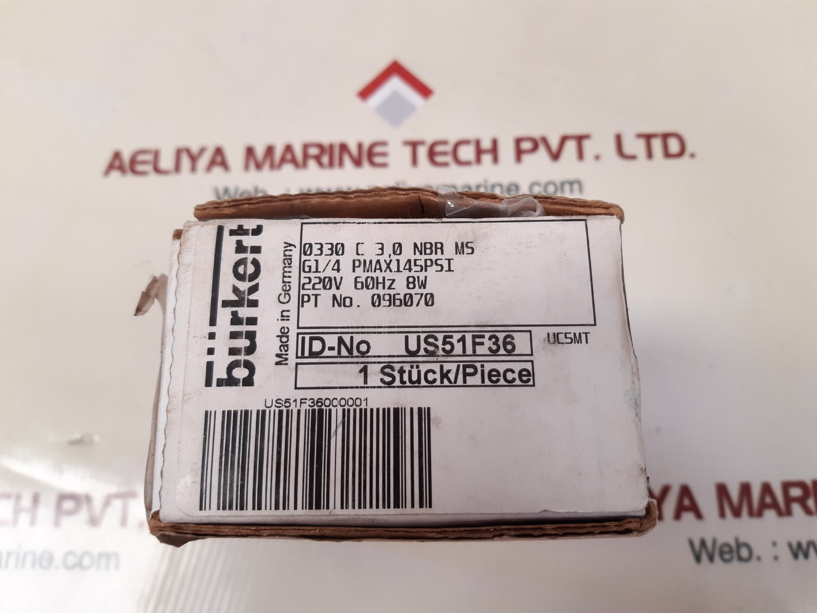 Burkert us51f36 solenoid valve 471824305
