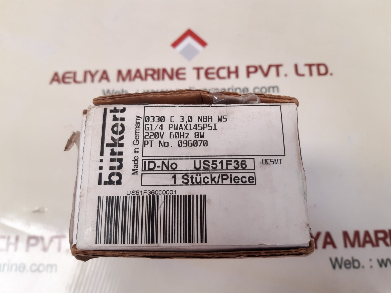 Burkert us51f36 solenoid valve 471824305