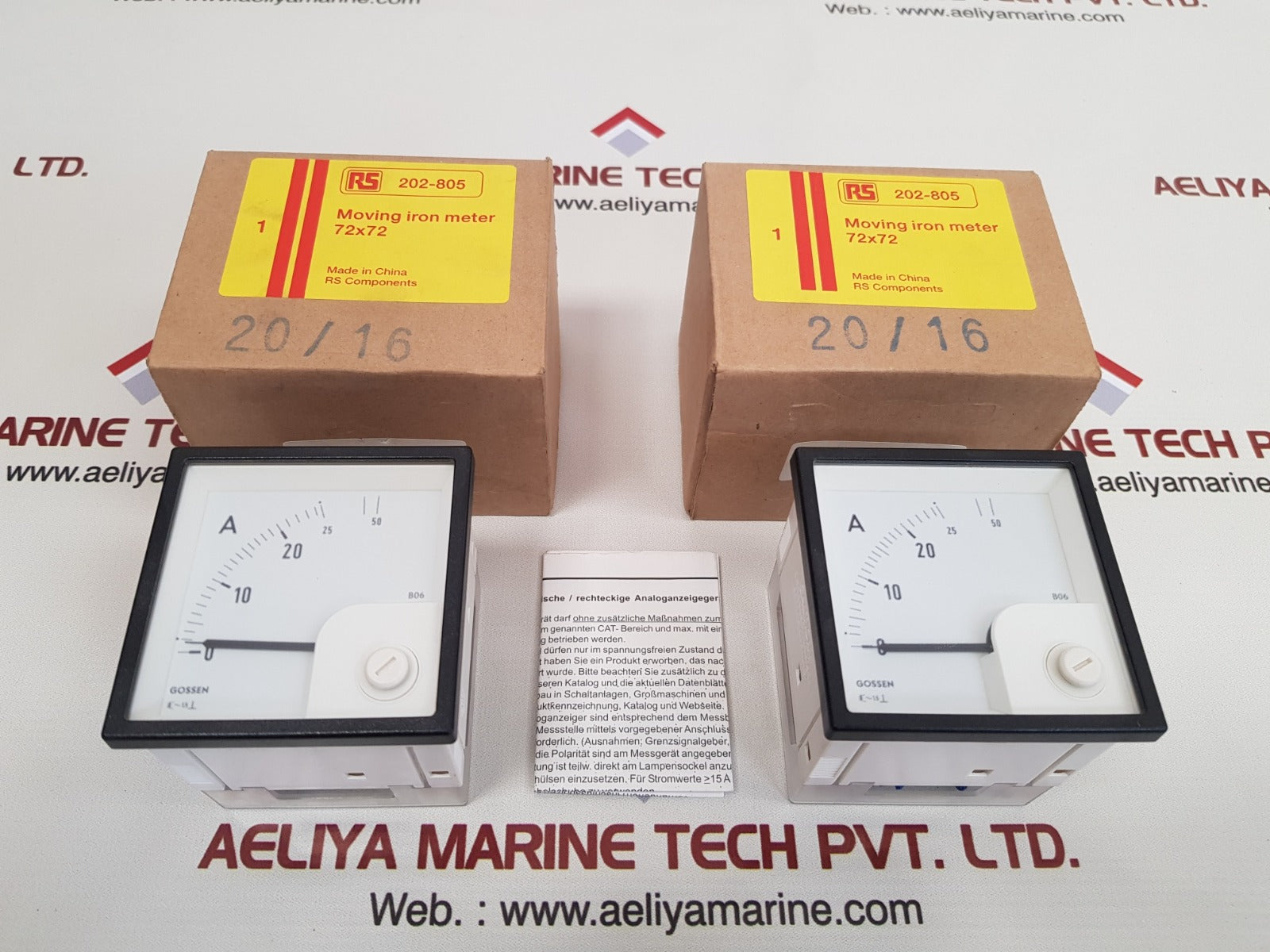 Gossen/Rs 202-805 analog panel ammeter