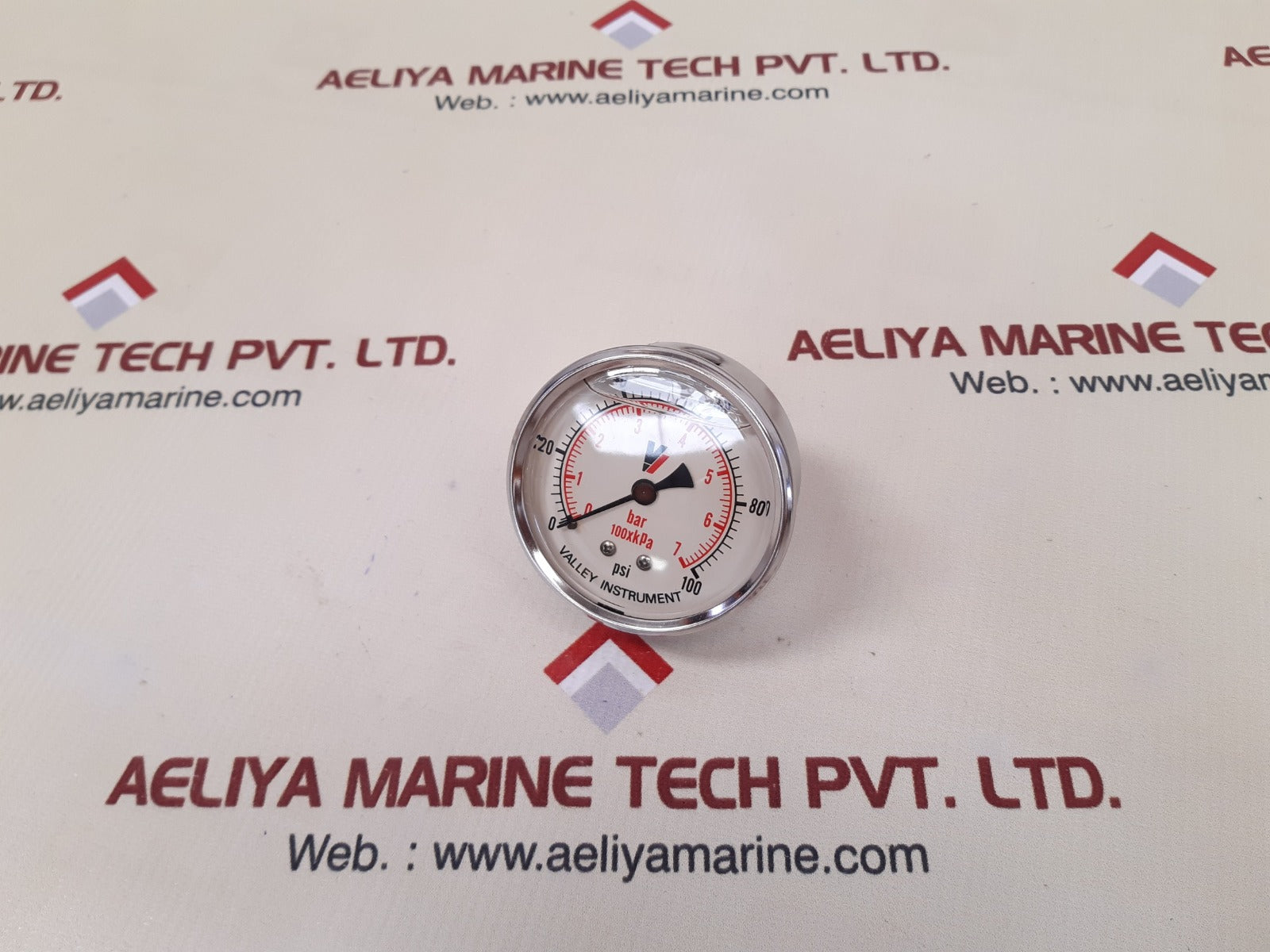 Valley instruments pressure gauge 0-100psi