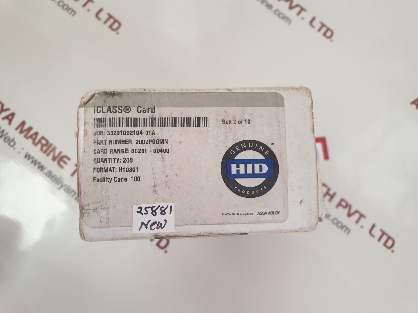 Set Of 100X Hid 2002Pggmn Iclass Smart Reader Card