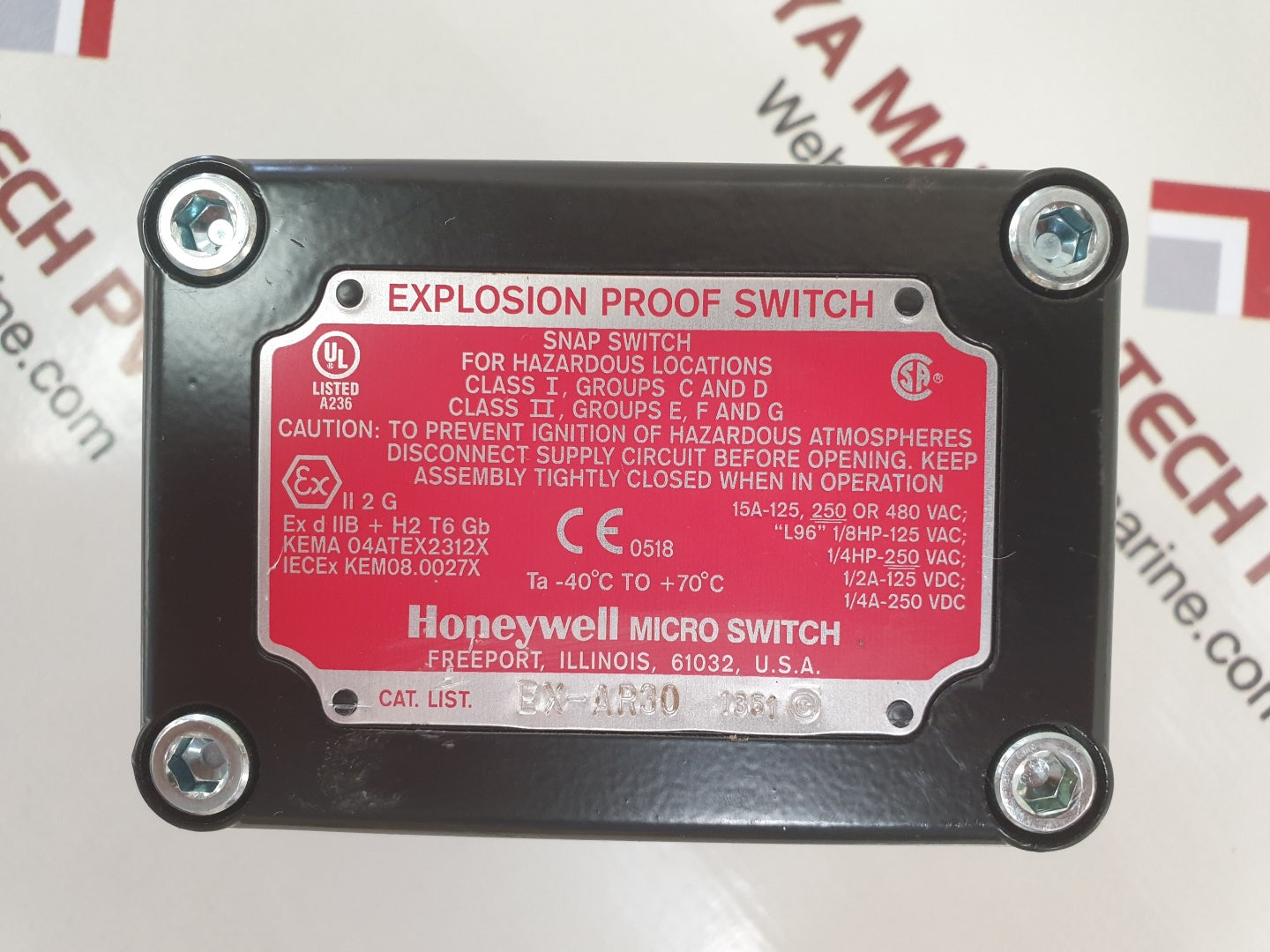 Honeywell ex-ar30 snap switch/explosion proof switch