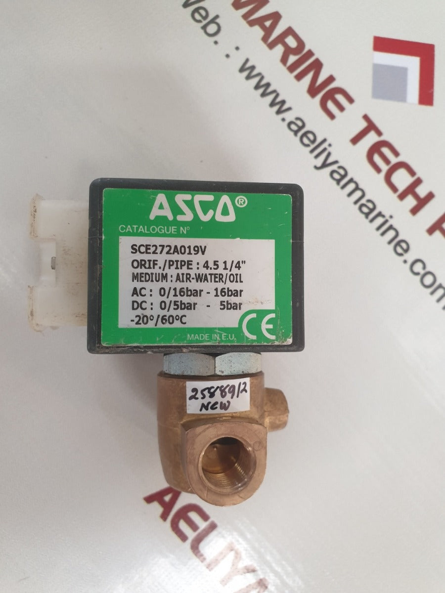 Asco sce272a019v air-water/oil solenoid valve 