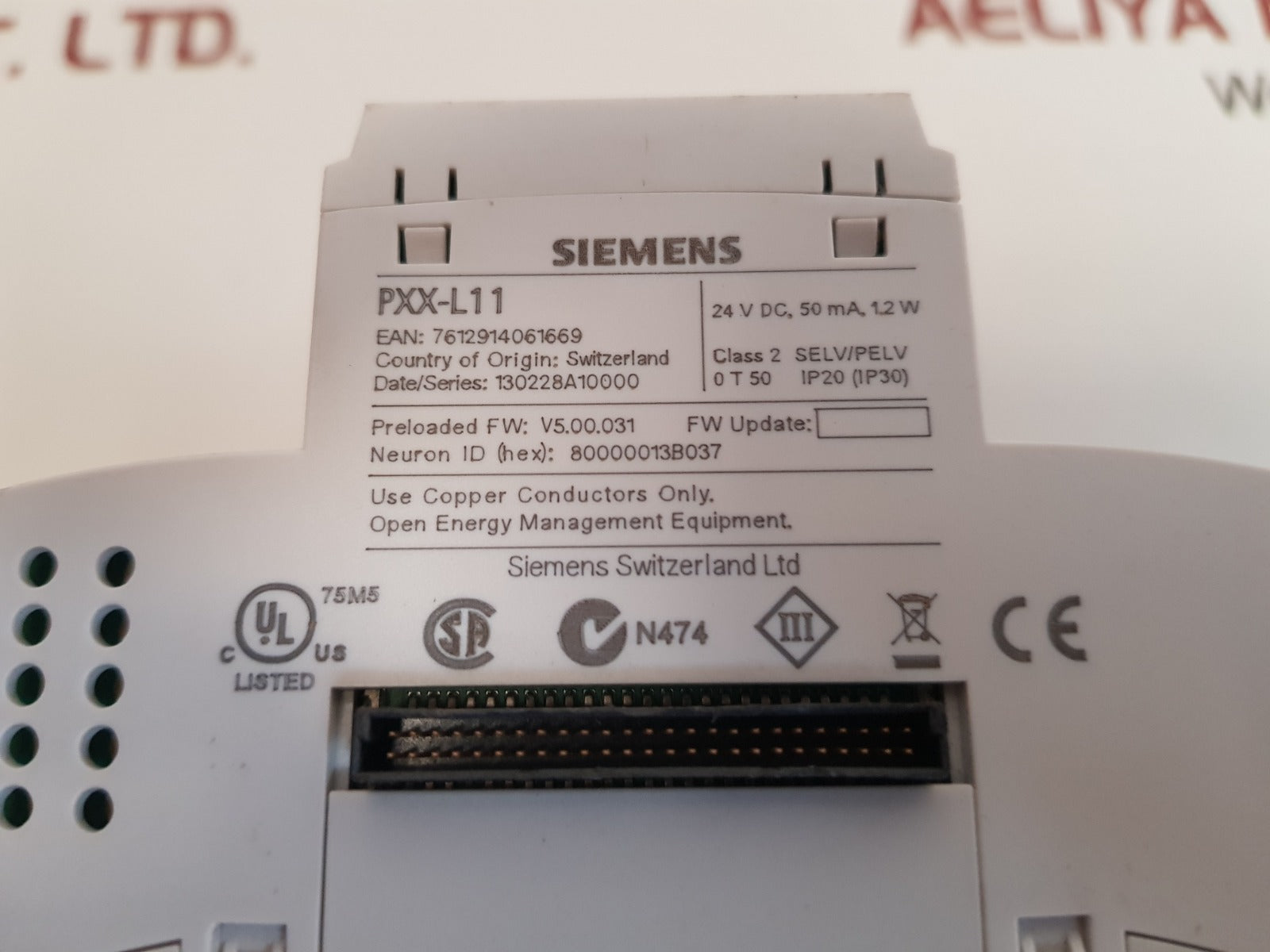 Siemens pxx-l11 controller extention module 24vdc,50ma,1.2w