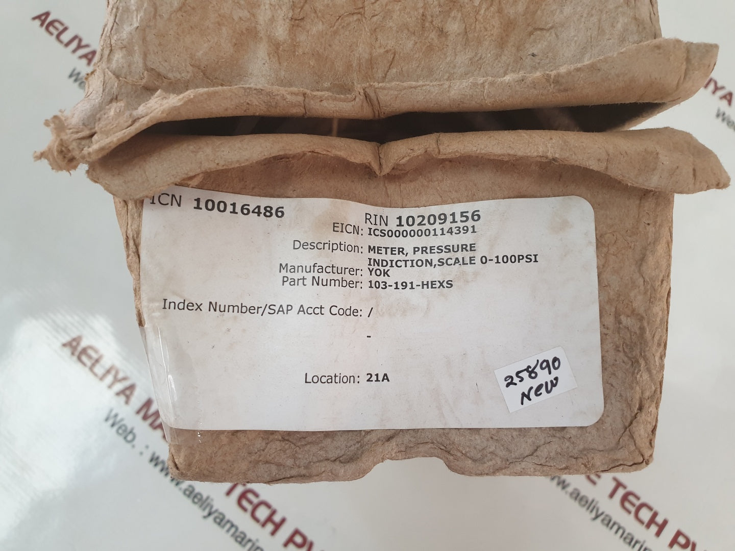 Yokogawa 103-191-hexs meter 0 - 100psi