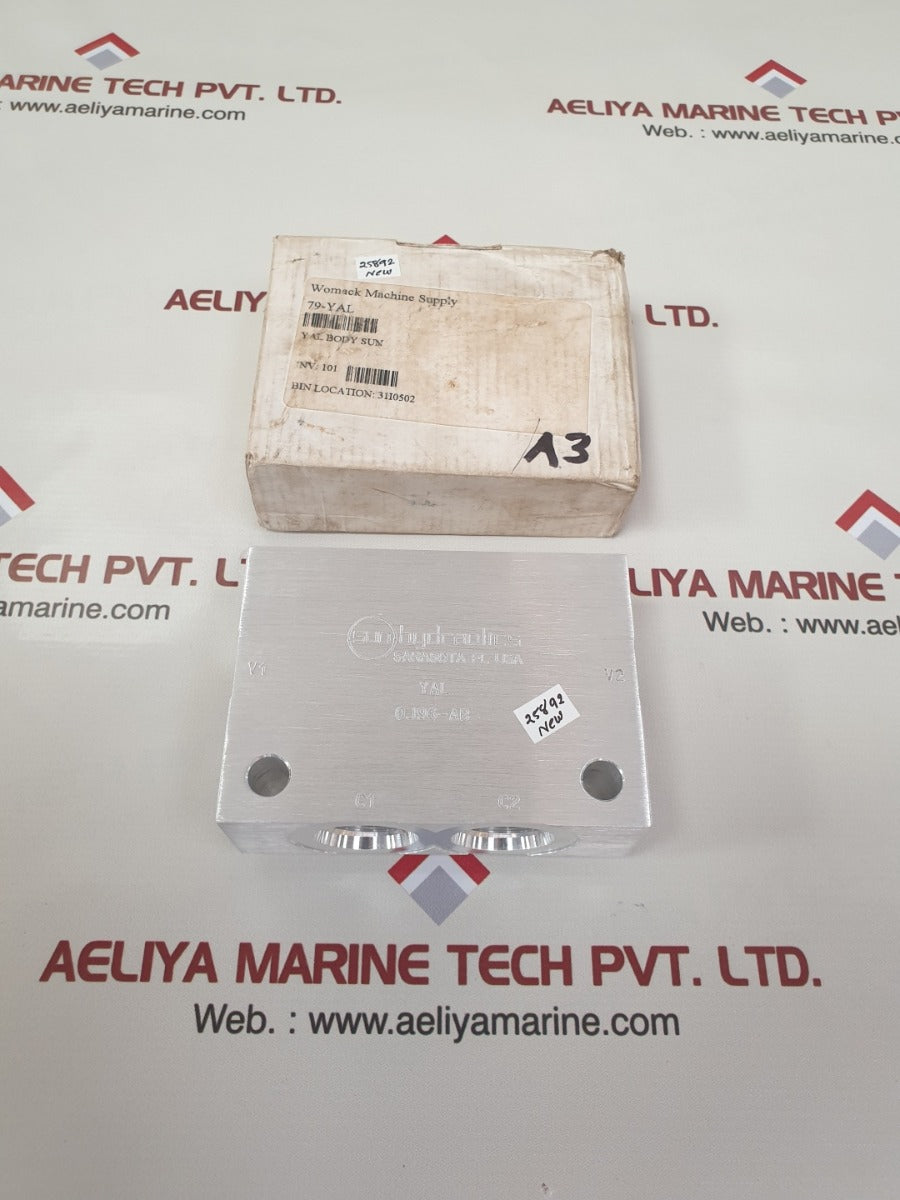 Sun hydraulics yal 0j96-ab hydraulic valve 