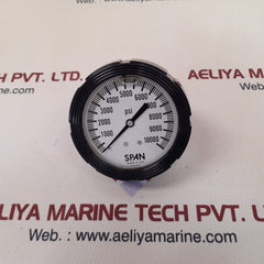 Span 2-0024-t pressure gauge 0 to 10000 psi