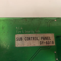 M.e.w. 3y-6018 sub control panel