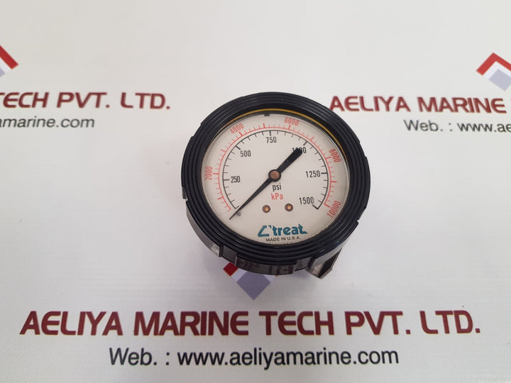 c’treat 02-1819-a panel gauge, 0-1500 psi