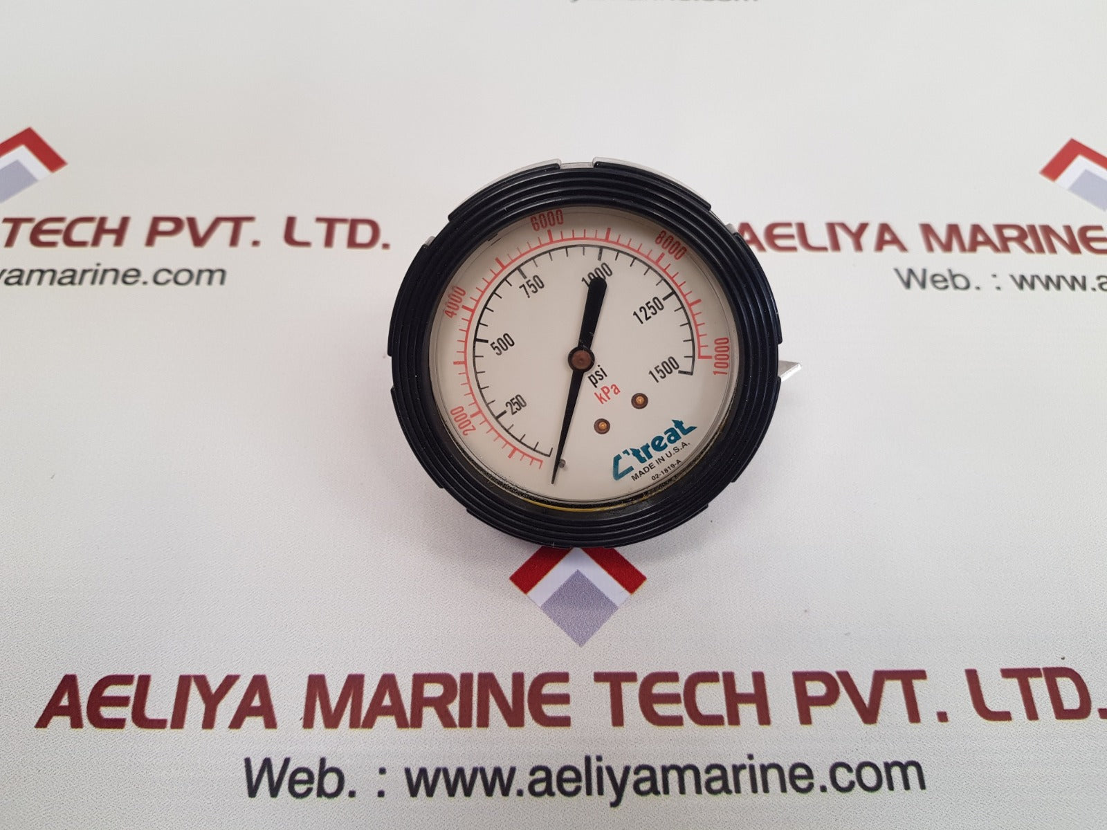 c’treat 02-1819-a panel gauge, 0-1500 psi