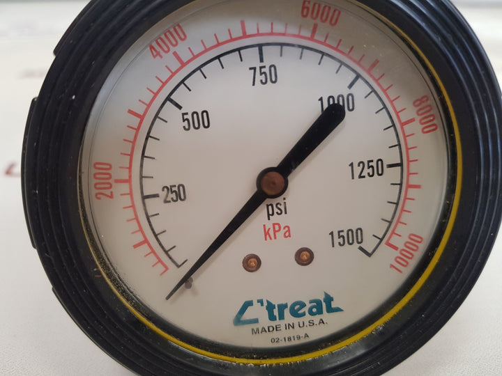 c’treat 02-1819-a panel gauge, 0-1500 psi