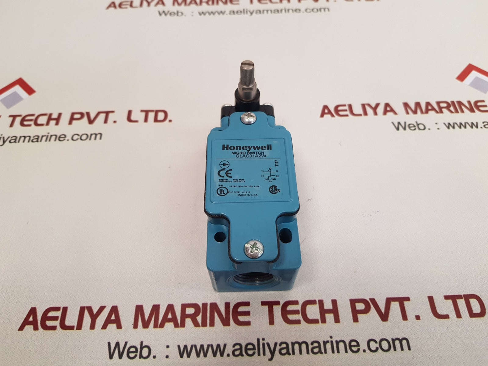 Honeywell glac01a2w micro limit switch with roller with box