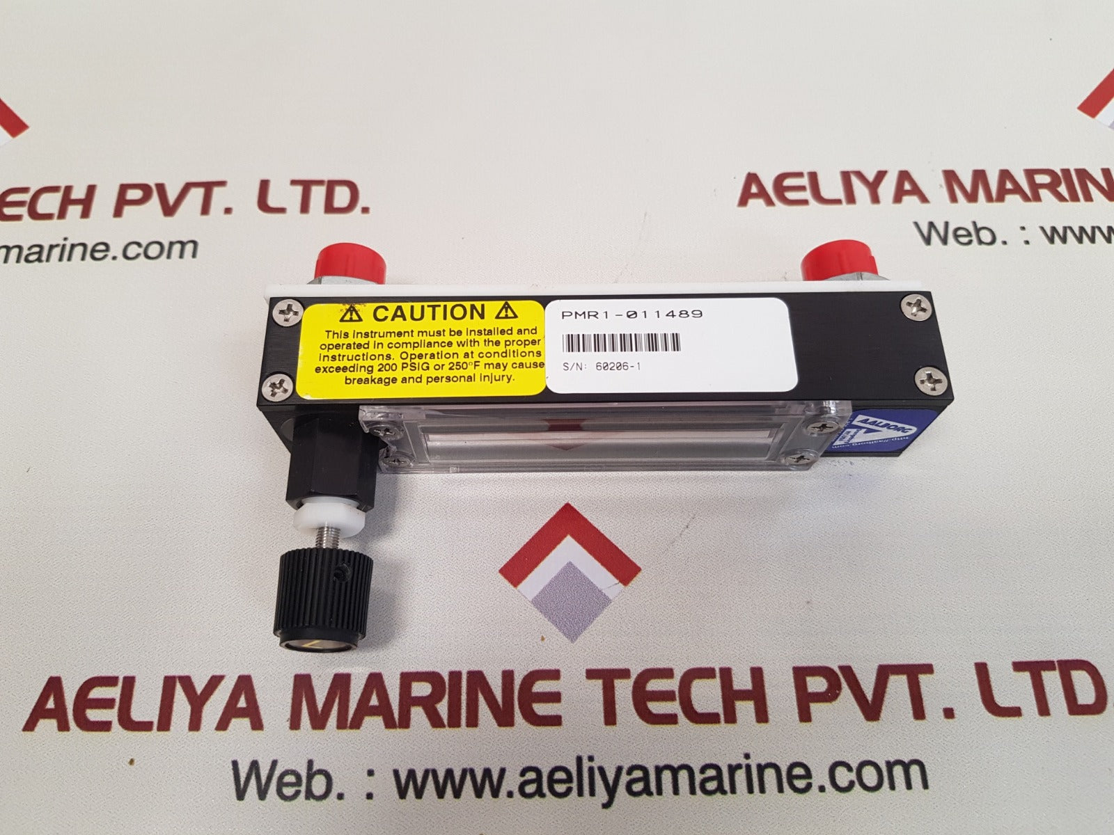 Aalborg pmr1-011489 flow meter
