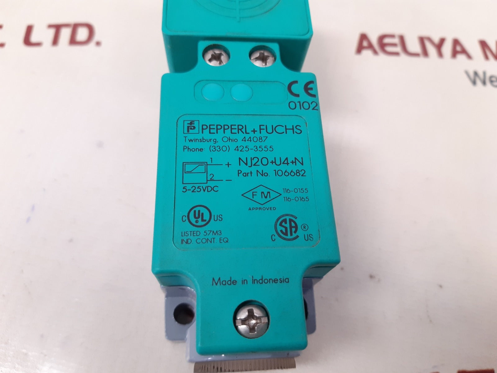 Pepperl+fuchs nj20+u4+n positioning inductive sensors