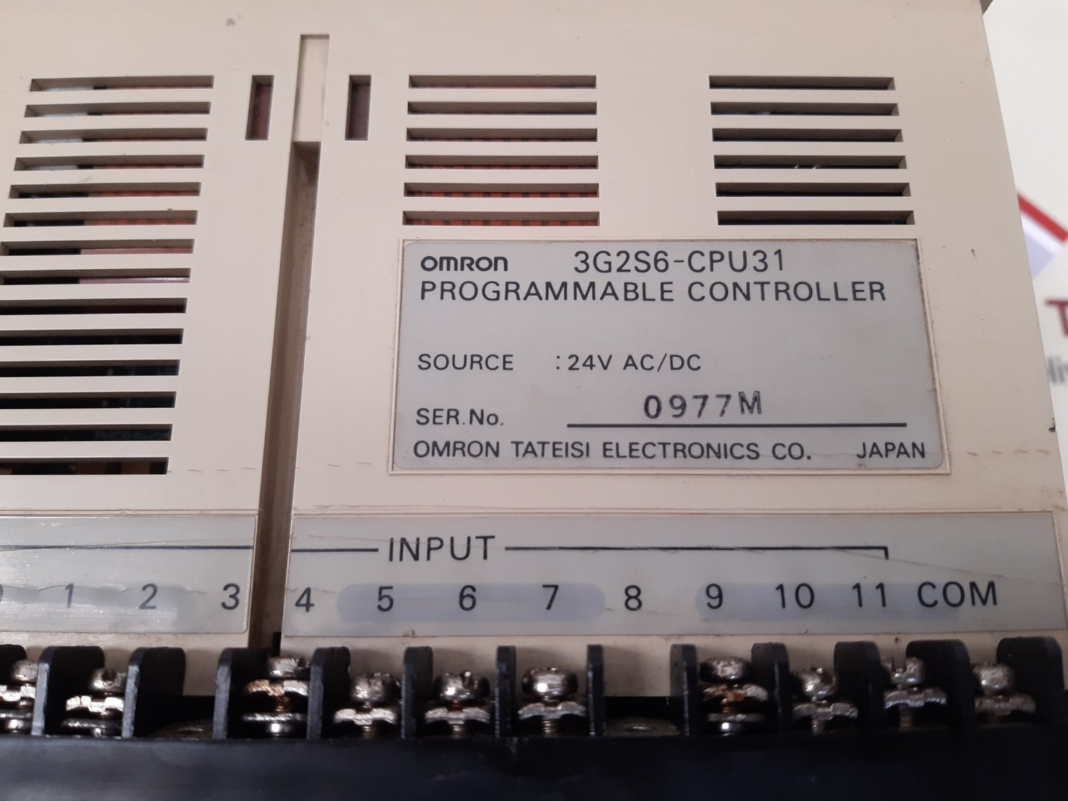 Omron 3g2s6-cpu31 sysmac s6 programmable controller