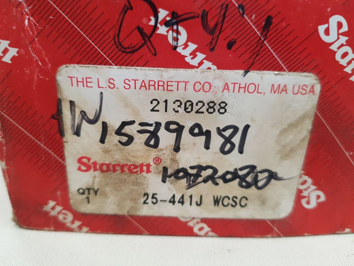 Starrett 25-441j dial indicator