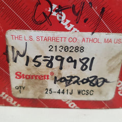 Starrett 25-441j dial indicator