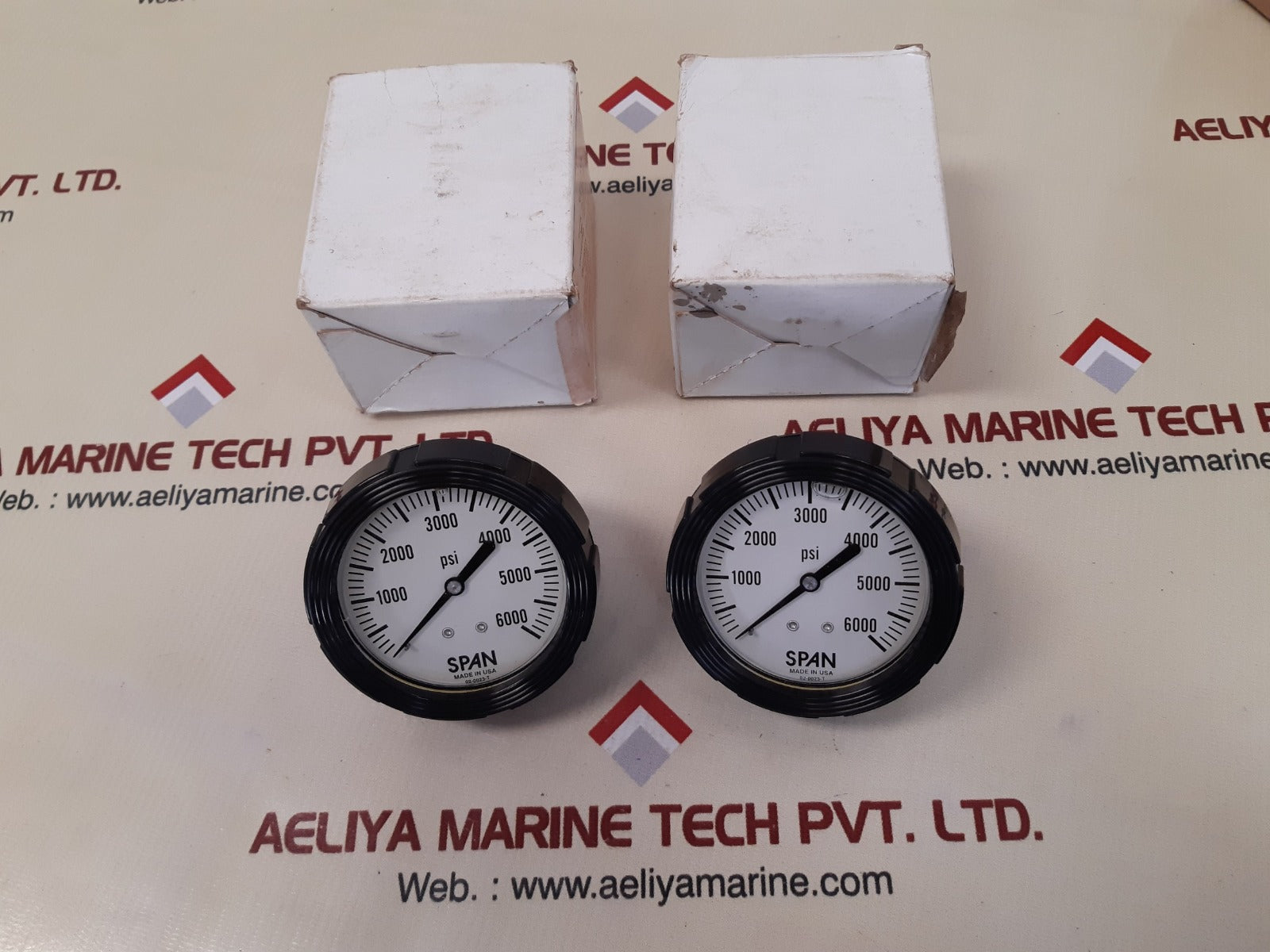 Span 02-0023-t pressure gauge 0 to 6000 psi