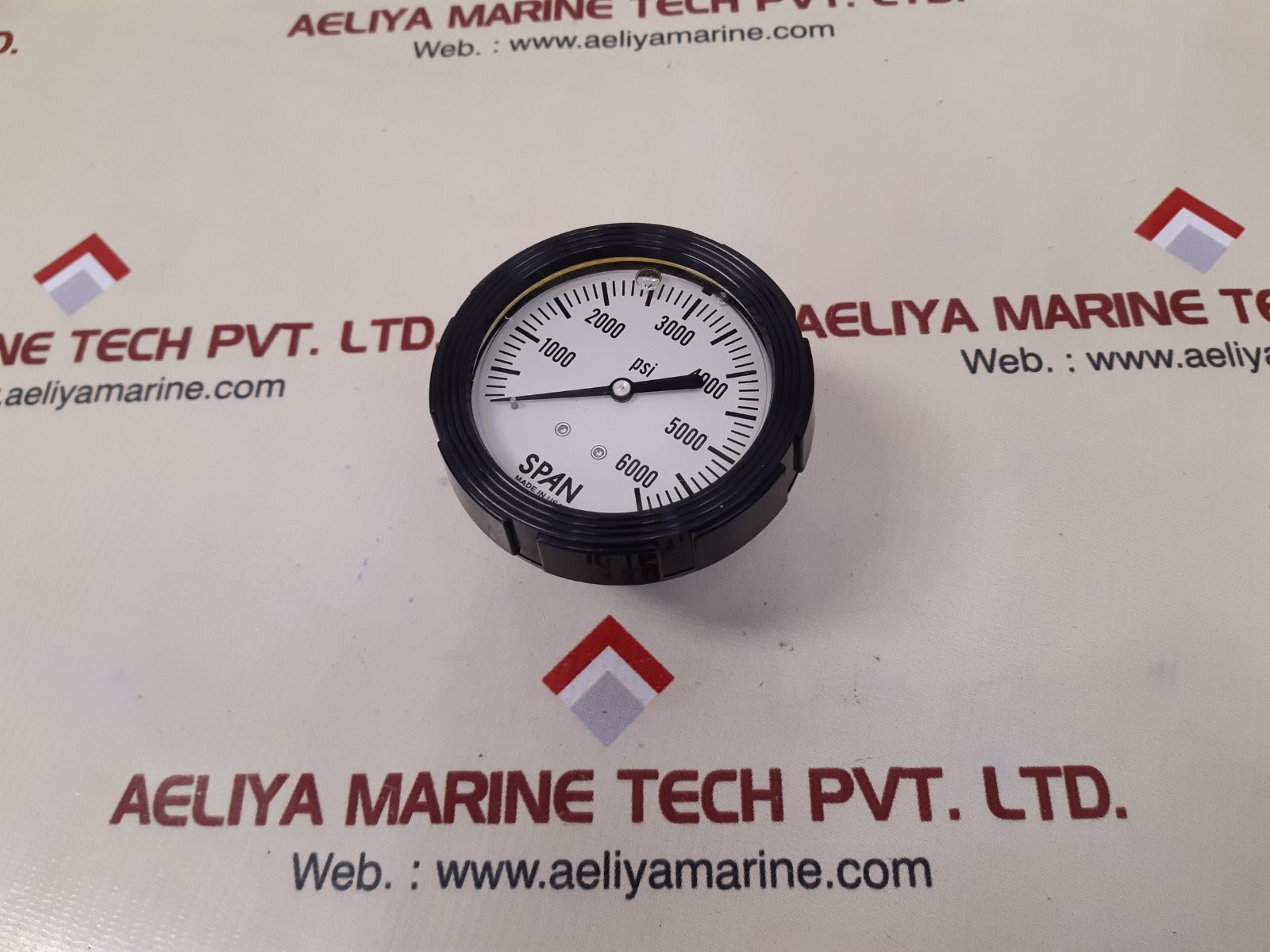 Span 02-0023-t pressure gauge 0 to 6000 psi