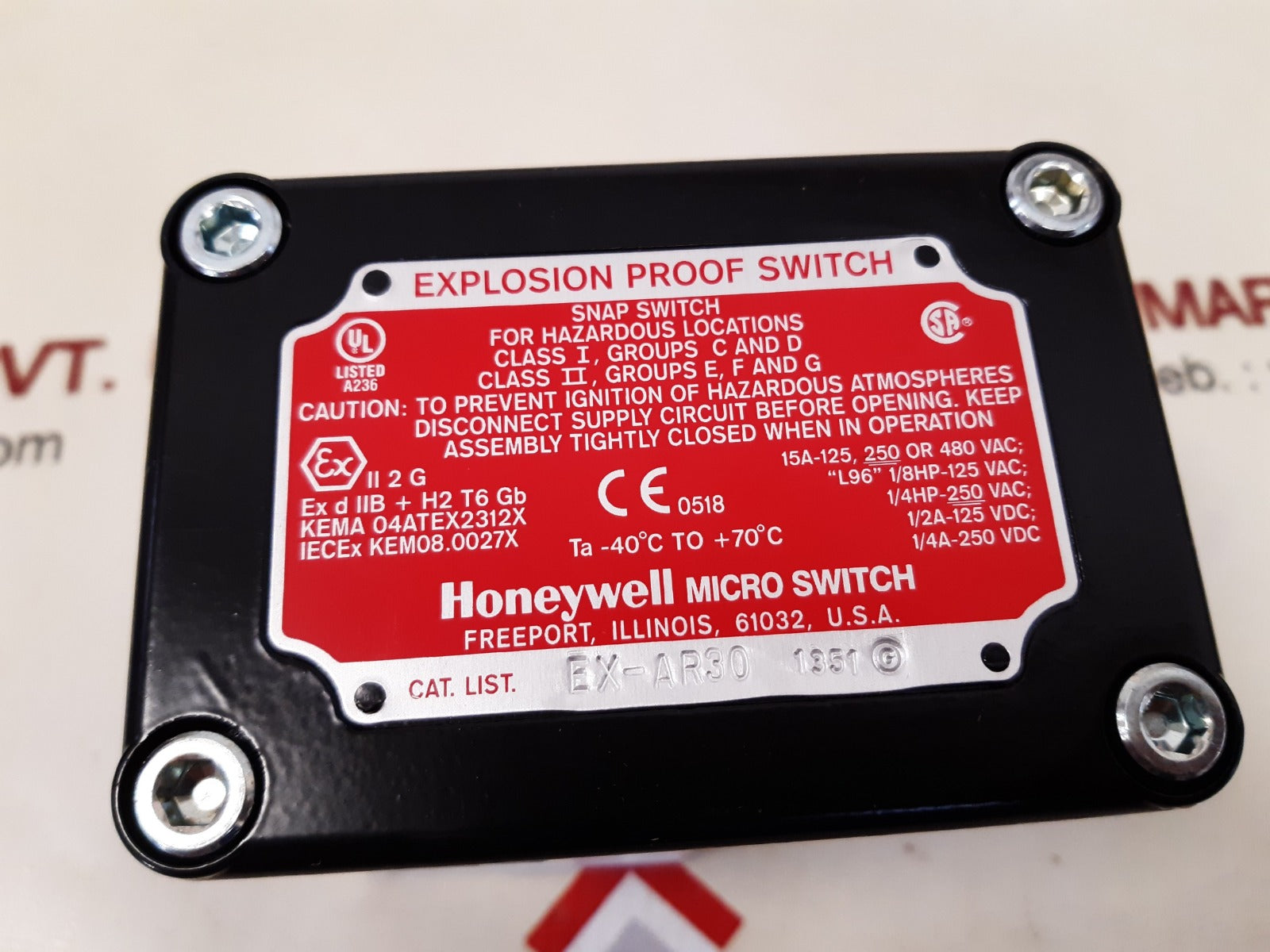 Honeywell ex-ar30 snap switch/explosion proof switch New