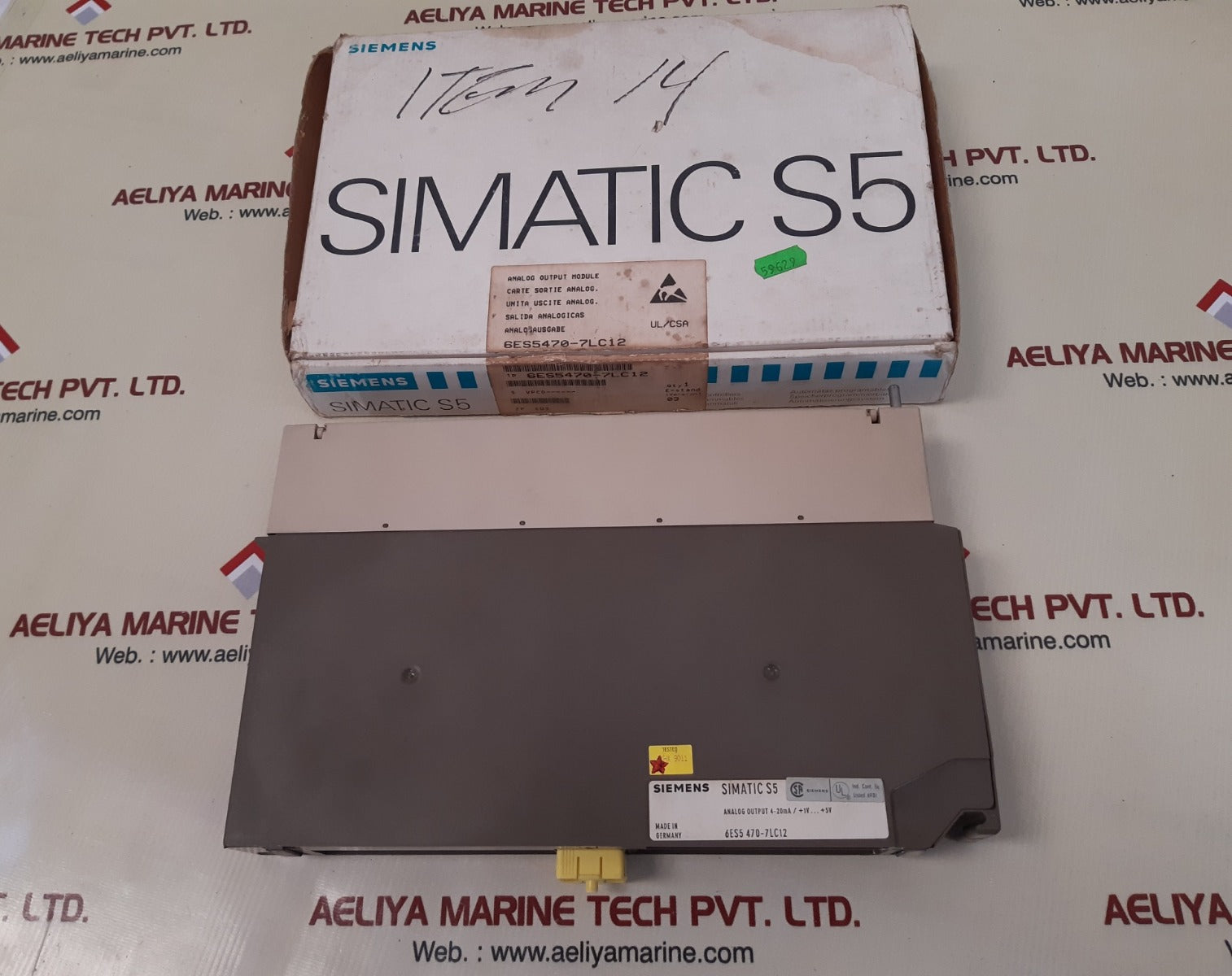 Siemens 6es5 470-7lc12 analog output module