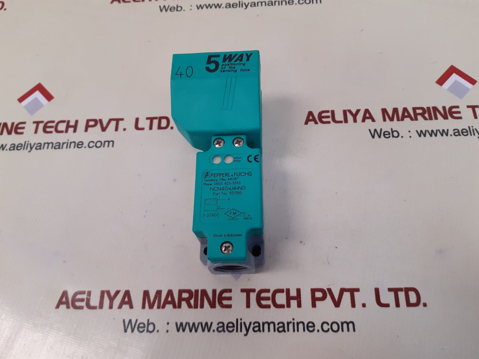 Pepperl+fuchs ncn40+u4+n0 proximity sensor 85986