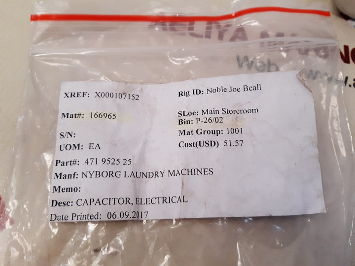 Nyborg 471-9525-25 electrical capacitor