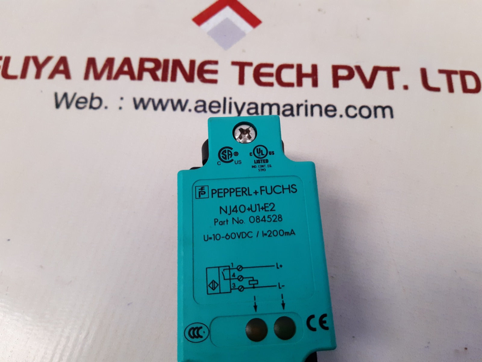 Pepperl+fuchs nj40+u1+e2 proximity sensor 084528