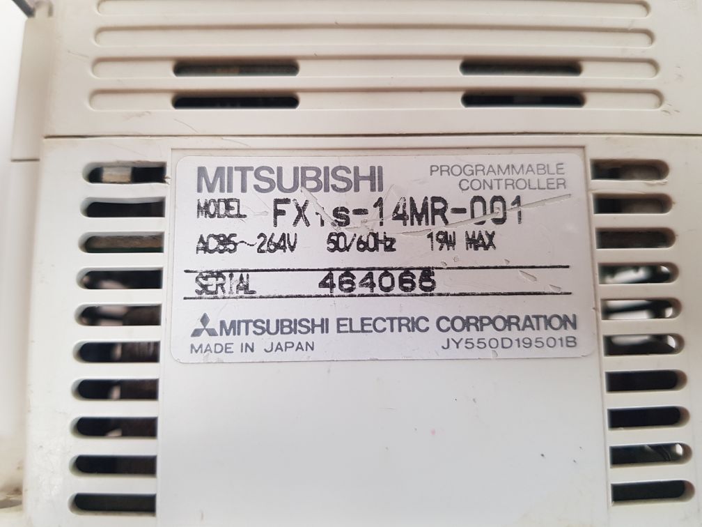 Mitsubishi fx1s-14mr-001 programmable controller