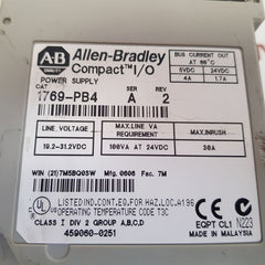 Allen-bradley 1769-pb4 ser a compact i/o power supply
