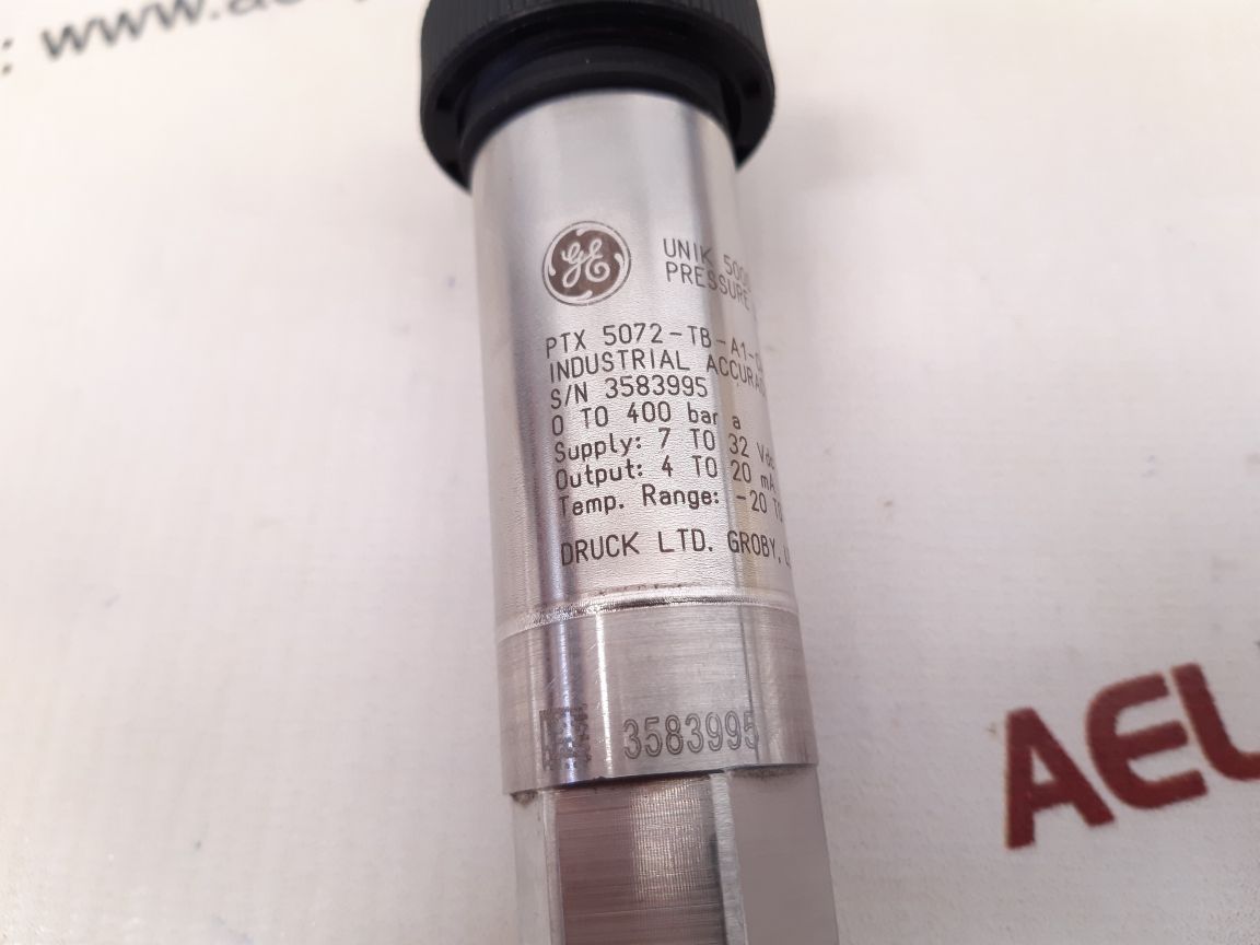 Druck unik 5000 pressure sensor ptx 5072-tb-a1-ca-h0-pa