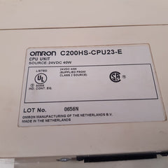 Omron c200hs-cpu23-e sysmac c200hs programmable controller